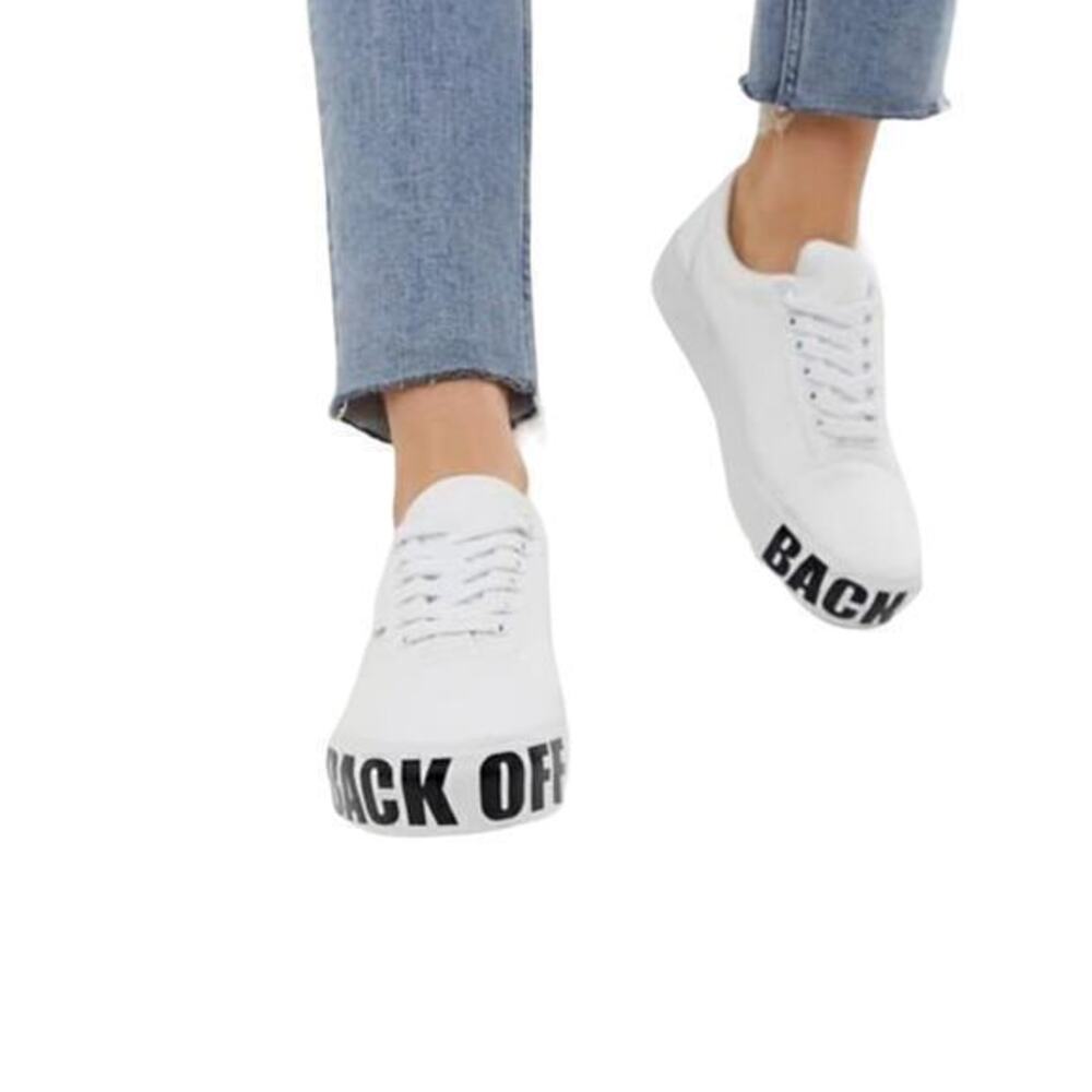 Kendall + Kylie Lace Up Back Off White‎ Trainers Sneakers Size 6.5